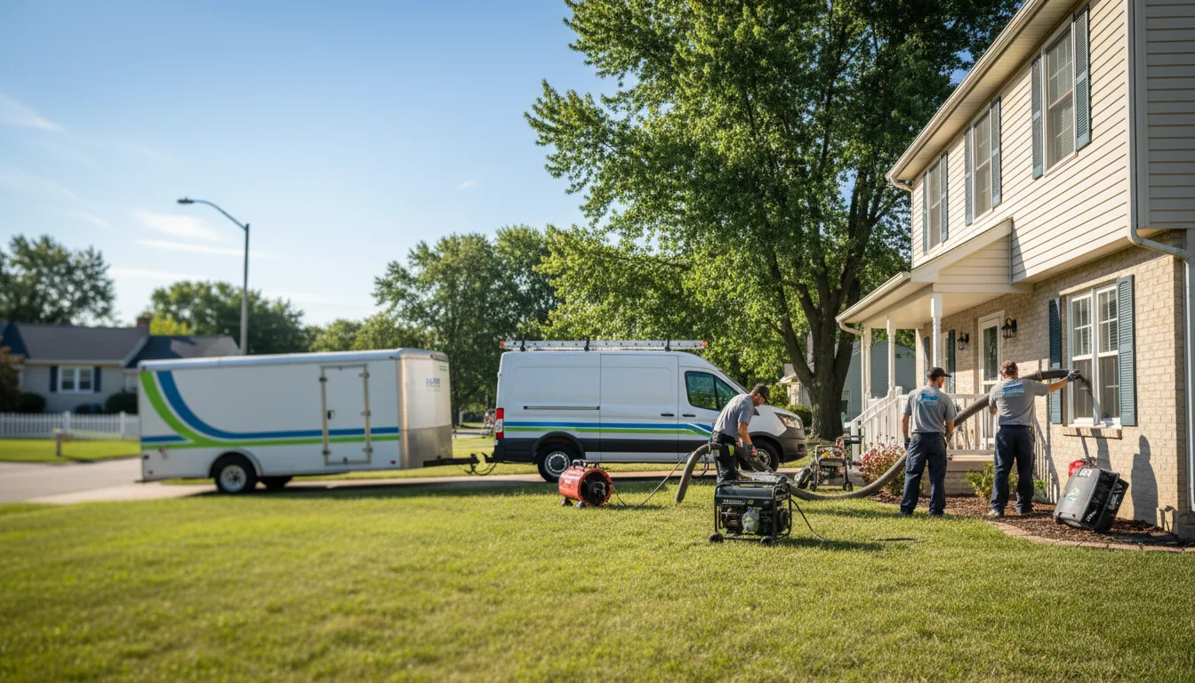 Flooded Basement Restoration And Cleanup With Repair in Schiller Park, IL near me